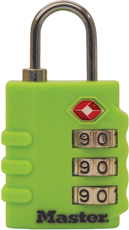 2-Pack 1-3/8 In. Covered Brass Body Luggage Lock