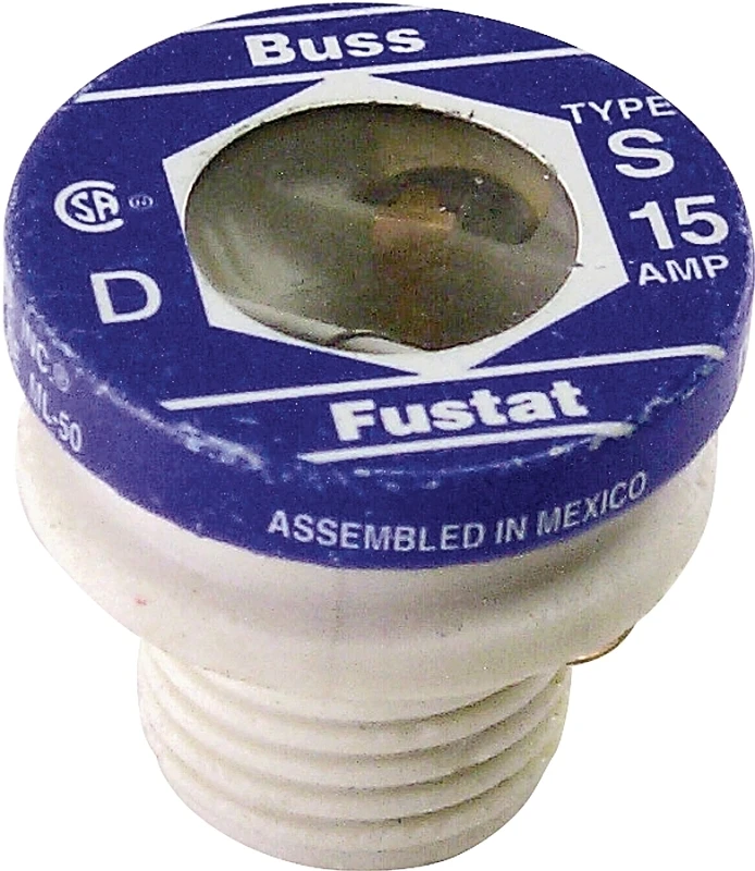 S Plug Fuse, 15-Amp, 4-Pk.