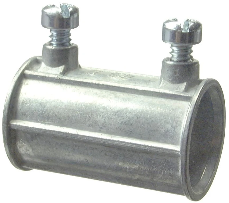 Electrical Metallic Screw Coupling Set, Zinc Die Cast, 1/2-In., 5-Pk.