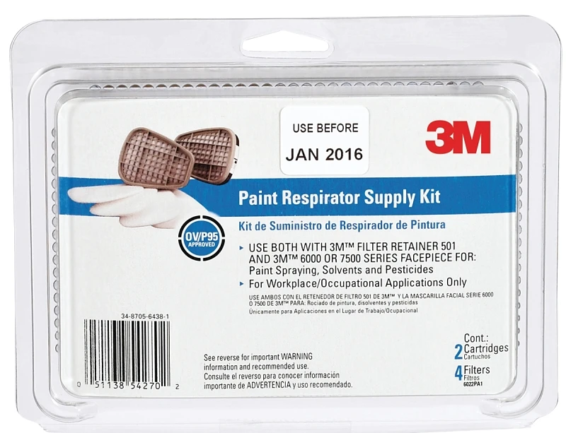 Performance Replacement Kit For Paint Project Respirator Ov/p95 - Model 6022p1-dc