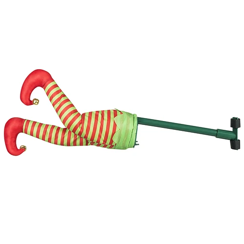16-inch Indoor Animated Elf Kickers Holiday Decoration