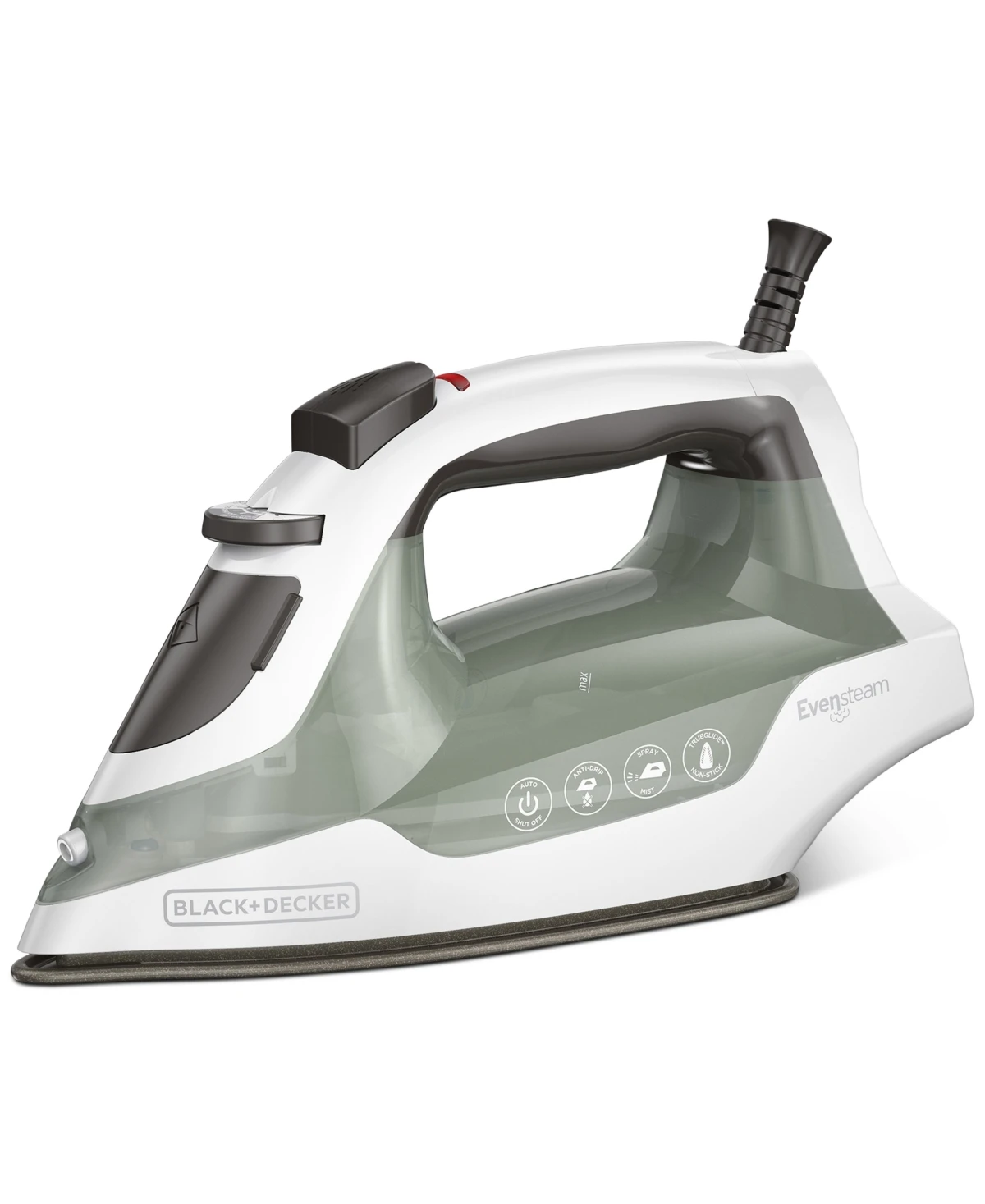 Black+decker Easy Steam Compact Iron, Model Ir350v, 1200 Watts, Green