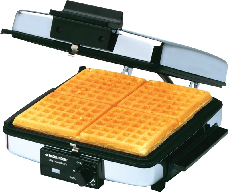 Black & Decker 3-in-1 Electric Grill, Griddle, And Waffle Maker - Model G48td
