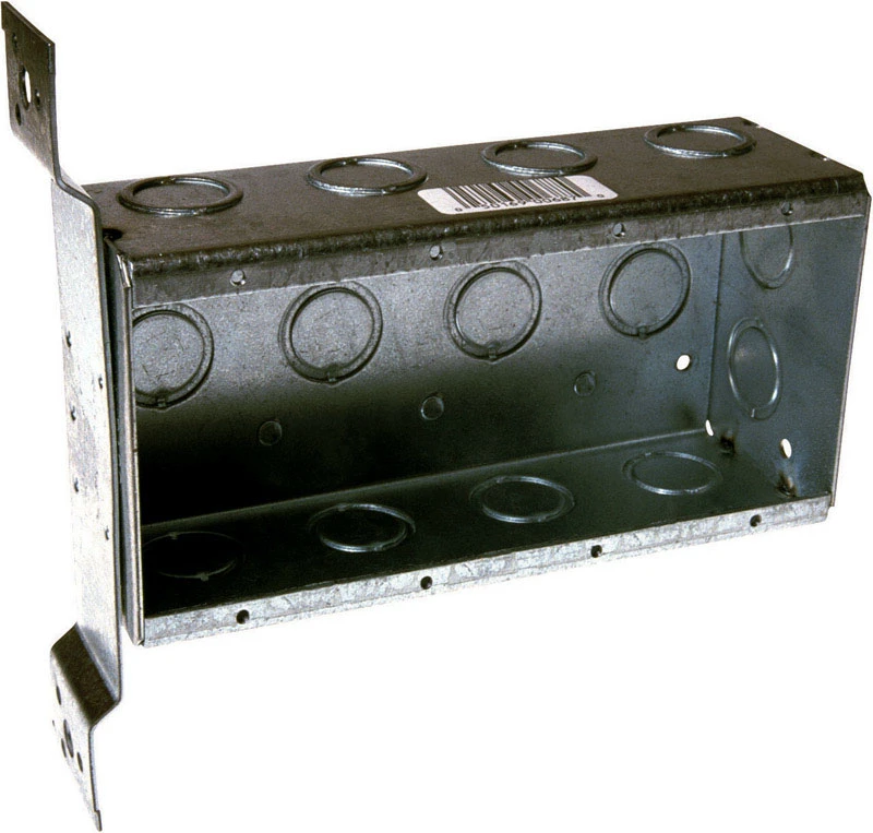 4 Gang Switch Box, 2 and 1/2 Inch Deep, Electrical Wall Box