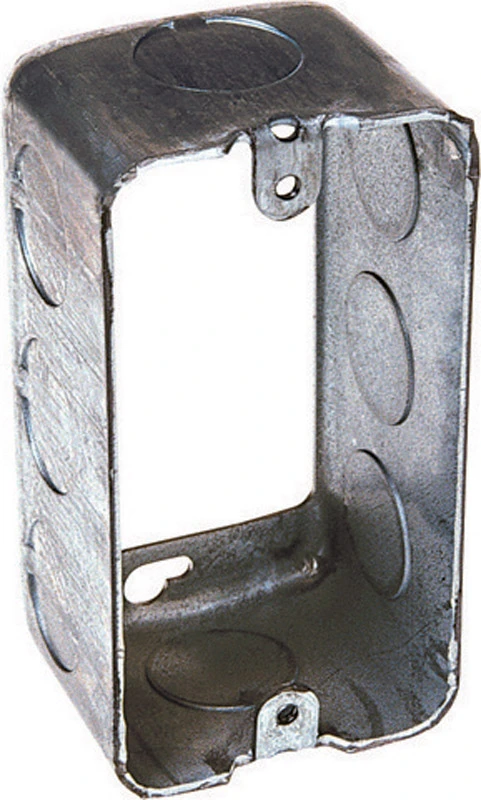 13 Cu In Rectangle Steel 1 Gang Box Extension Gray 4 X 2 In.