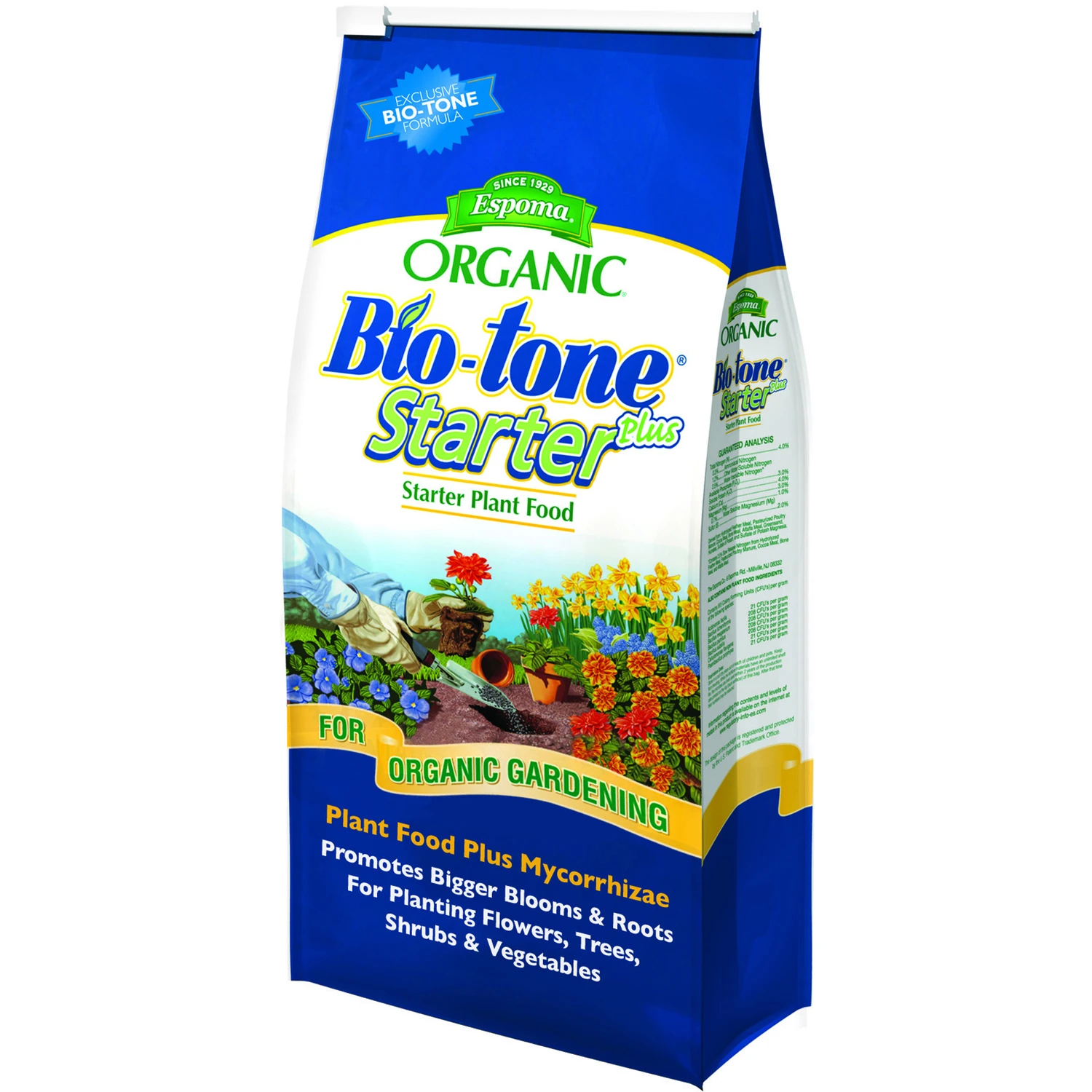Bio-Tone Starter Plus Plant Food, 4 Pounds, Organic Soil Amendment