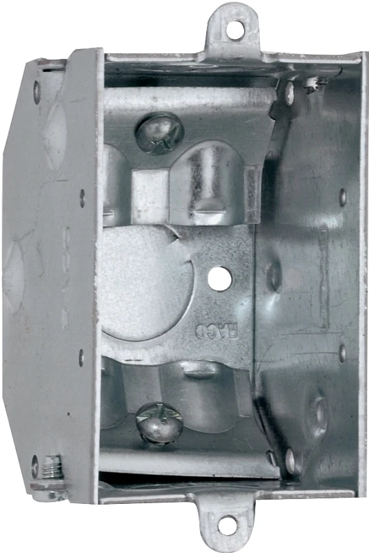 1-gang Steel Welded Beveled Wall Box, 10.5 Cu. In., Model 473