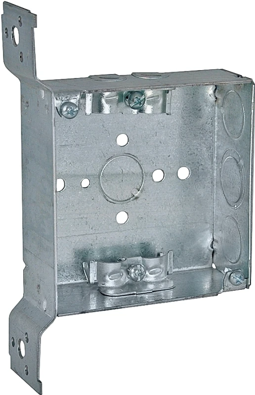 4 In. X 4 In. Welded Steel Square Electrical Box With Knockouts