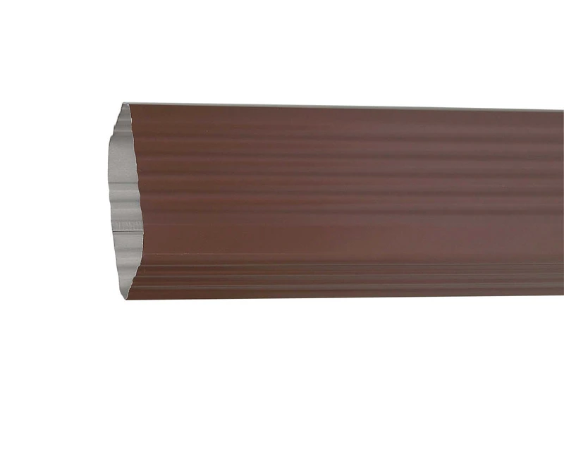 3 In. H X 4 In. W X 120 In. L Brown Aluminum K Downspout