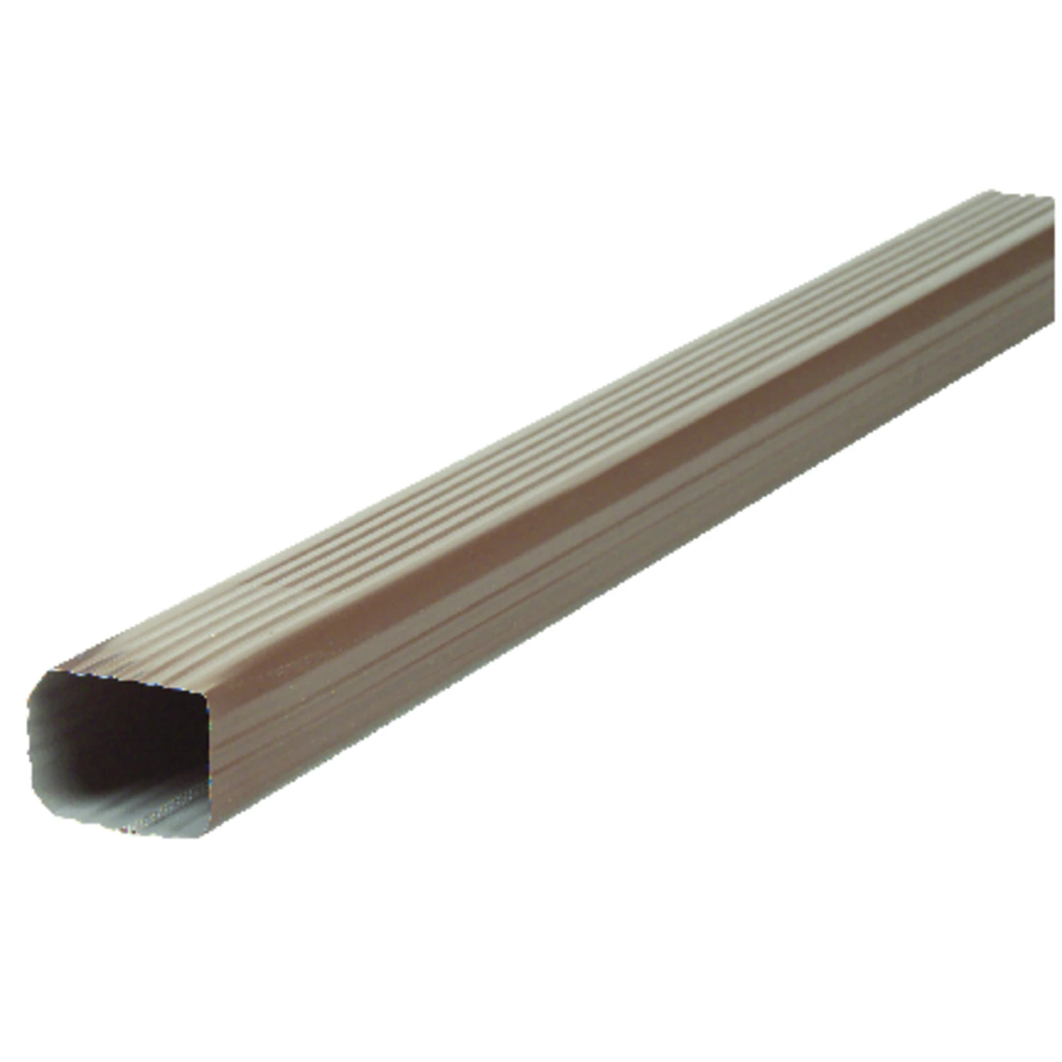 2 In. H X 3 In. W X 120 In. L Brown Aluminum K Downspout