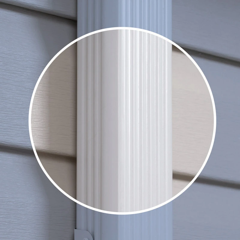2 In. H X 3 In. W X 120 In. L White Aluminum K Downspout