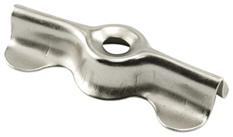 Double-Winged Flush Window Retainer Clips, Nickel Finish, 6-Pk.