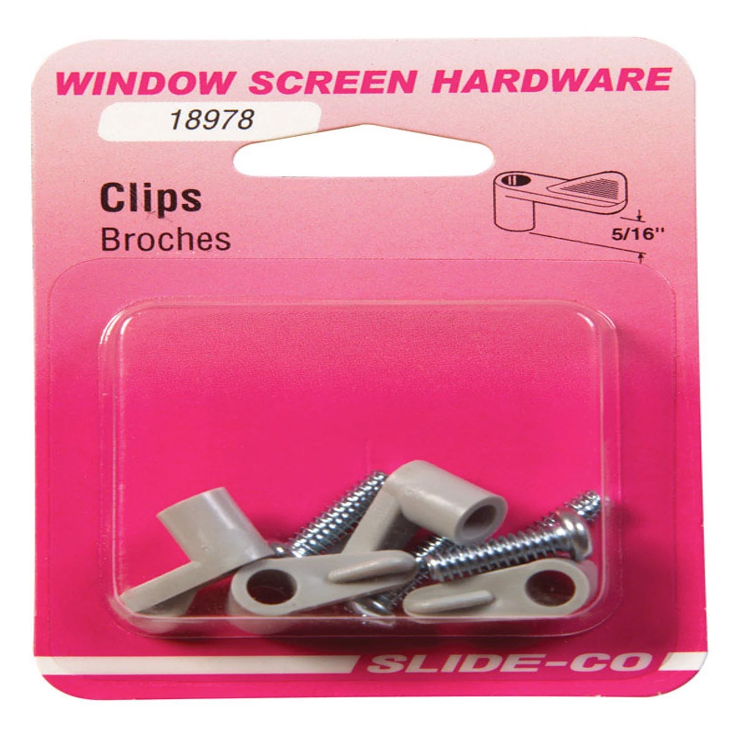 Window Screen Clips, Gray Nylon, 5/16 In., 8-Pk.