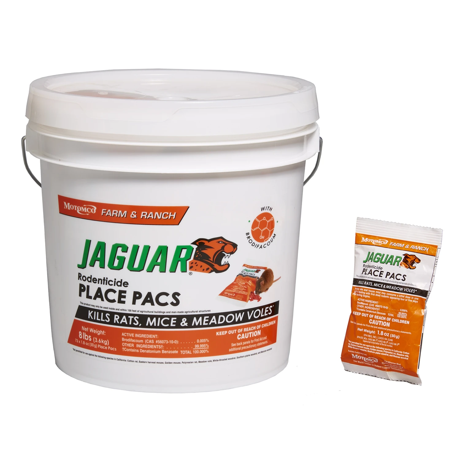 Rat & Mouse Bait, 25-Gram. Packs, 73-Ct.