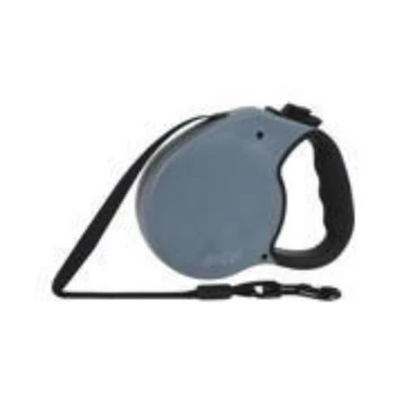 Retractable Dog Leash, Gray, 16-ft. For Medium Dogs Up To 65 Lb