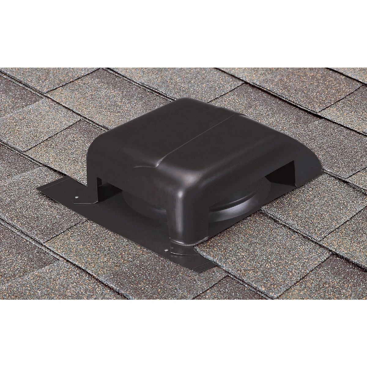 Airhawk 40 In. Black Galvanized Steel Slant Back Roof Vent With 7-1/2 In. Opening