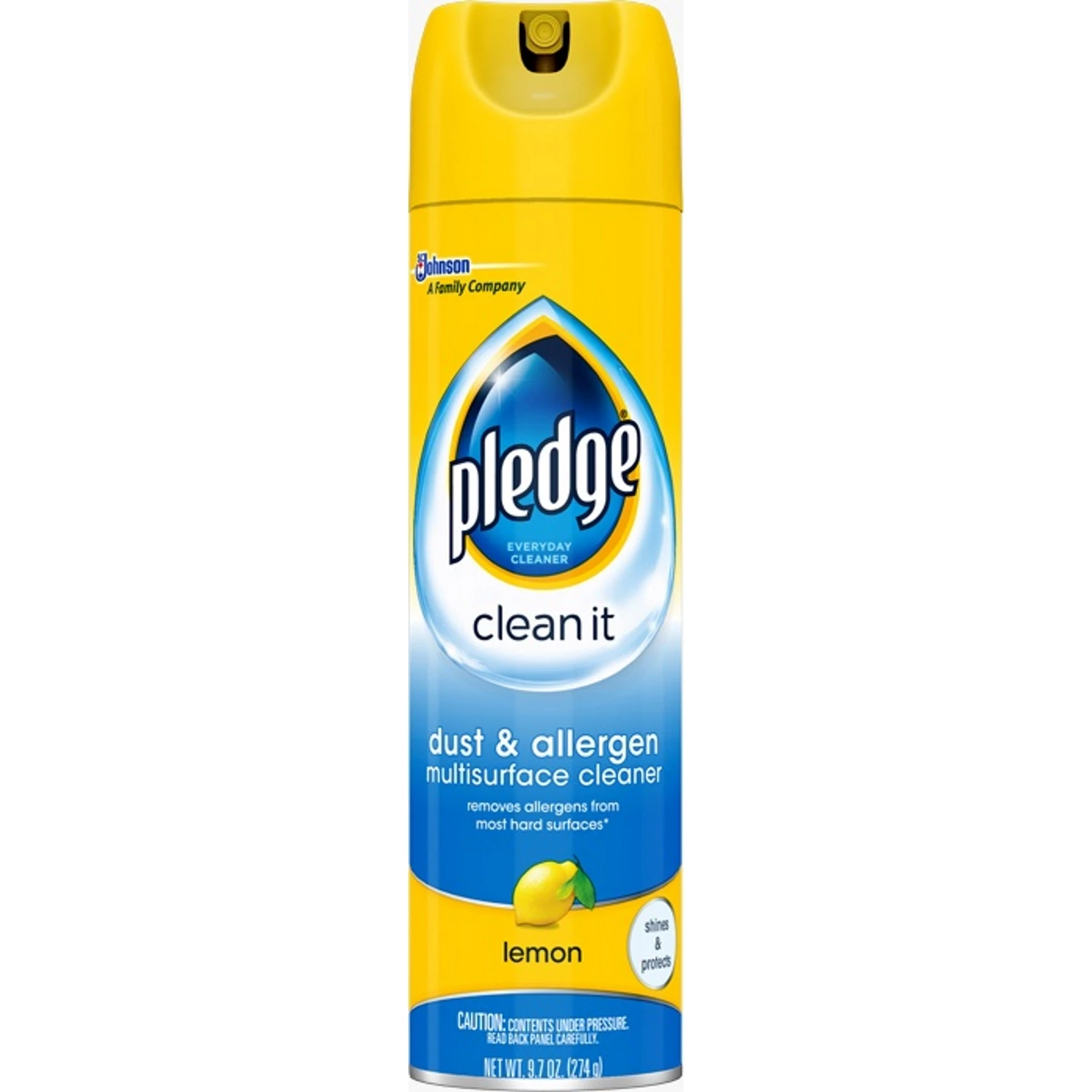 9.7 Oz. Dust & Allergen Multi-surface Cleaner - Lemon Scented Aerosol Spray
