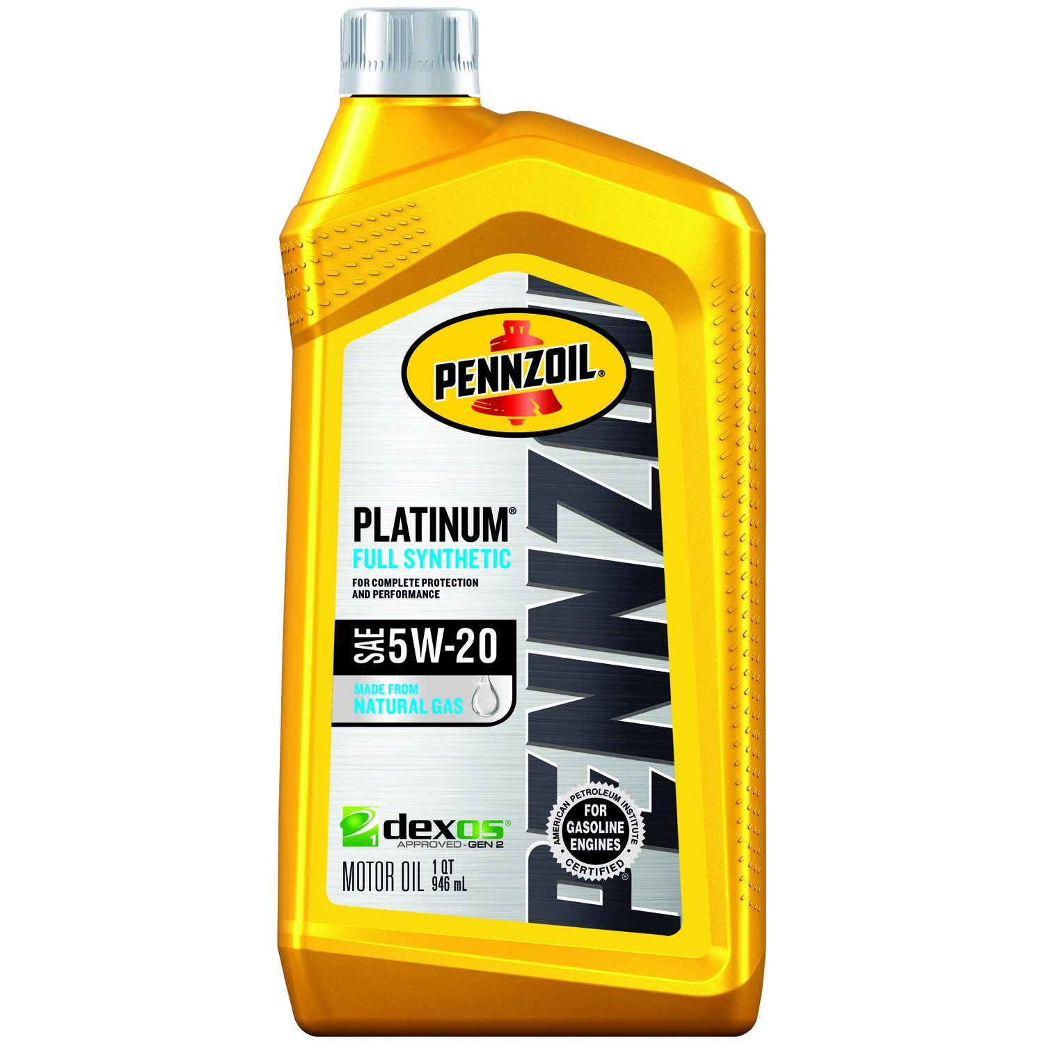 Platinum Motor Oil, Synthetic, 5W-20, 1 Qt.