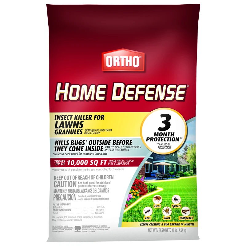 Home Defense Granules Insect Killer For Lawns 10 Lb - Effective Pest Control