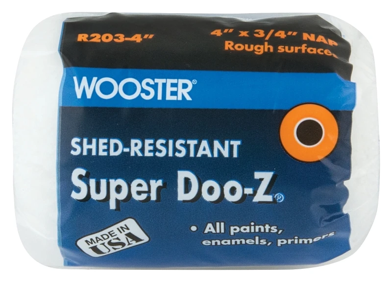 Super Doo-Z Mini Paint Roller Cover, Shed-Resistant, 4 x 3/4 In. Nap