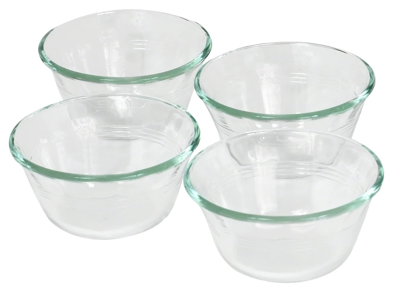 Pyrex 4 in. W X 4 in. L Custard Cups Clear 4 pk