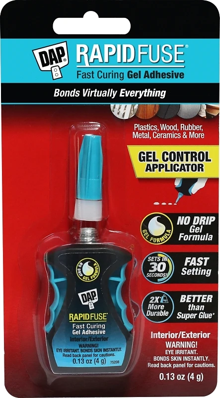Rapidfuse 0.13 Oz. Clear Multi-purpose Adhesive Gel With Gel Control Applicator