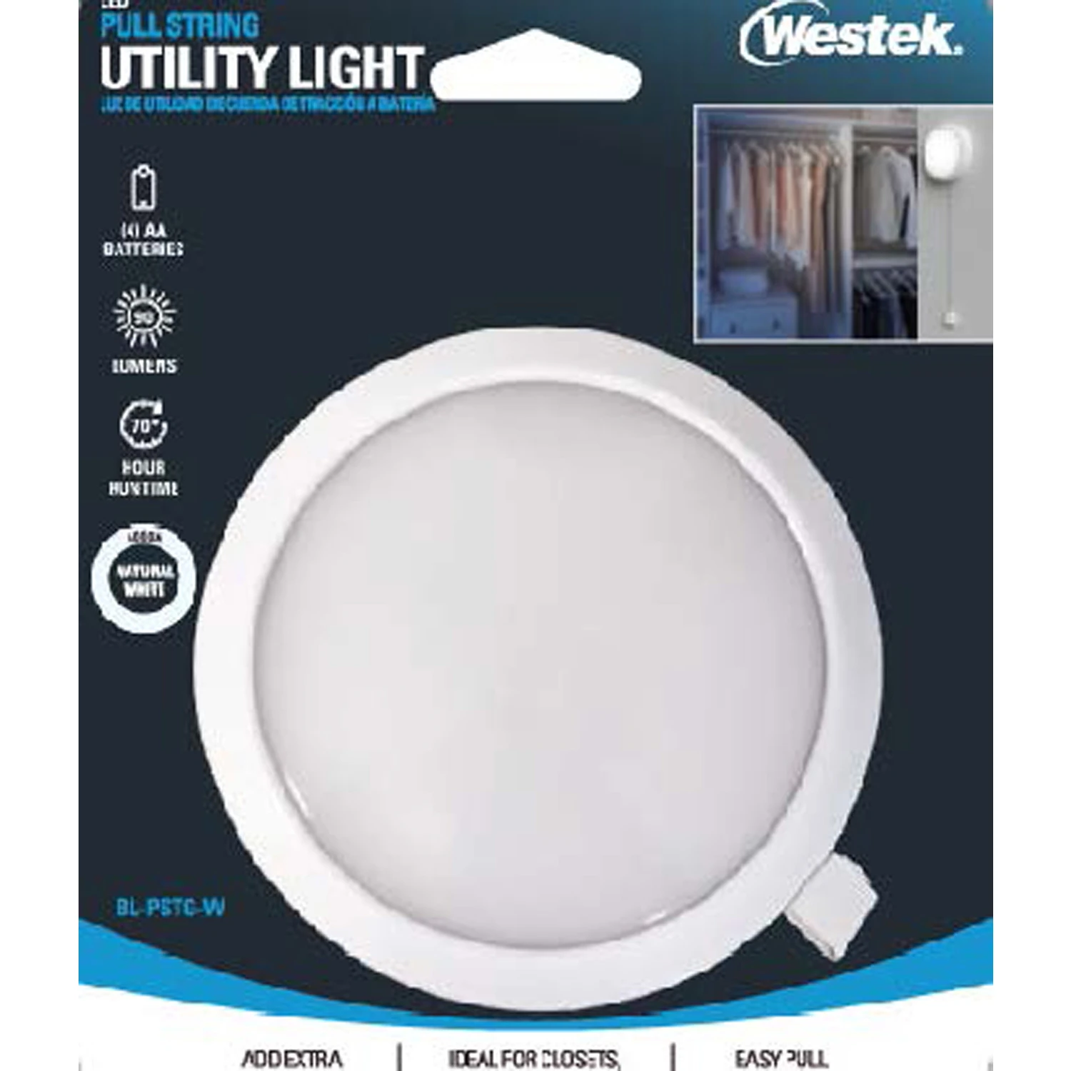 4.1 In. H X 4.1 In. W X 1.25 In. L White Led Utility Light