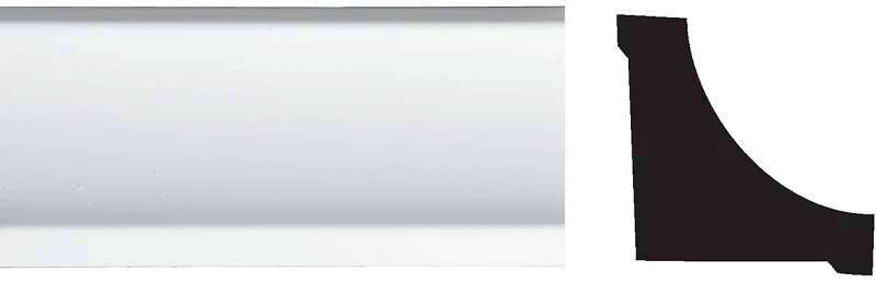 3/4 In. X 3/4 In. X 8 Ft. Pvc Inside Corner Molding - White