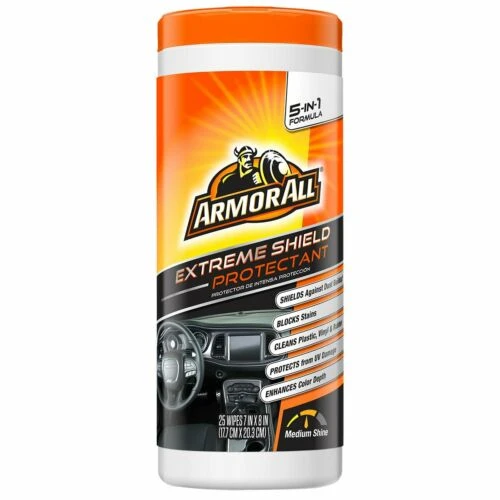 Extreme Shield Car Protectant Wipes, 25 Count
