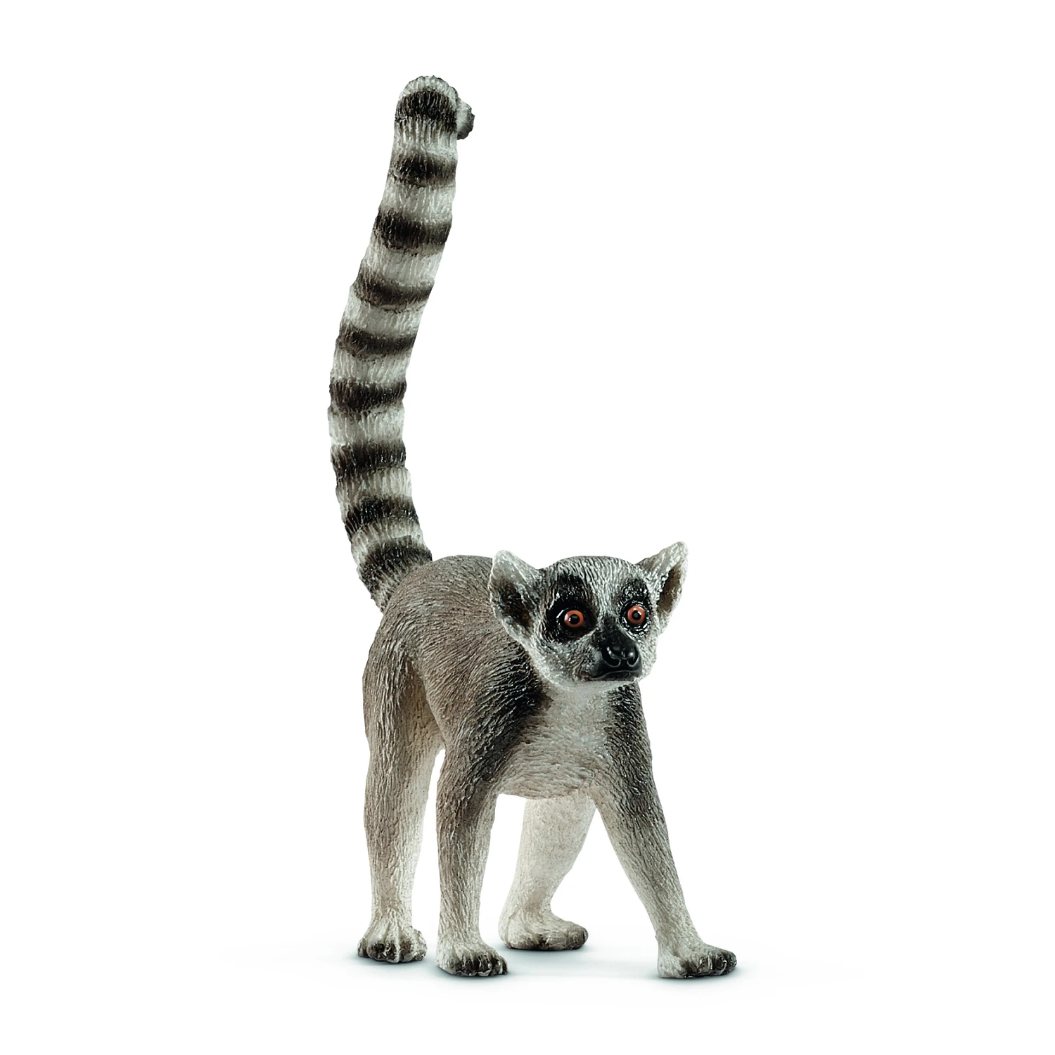 Wild Life Ring-tailed Lemur Collectible Figure Gray Black White 14827