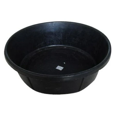 8 Quart Heavy Duty Rubber Feed Pan - Mr8qr/pan-blk