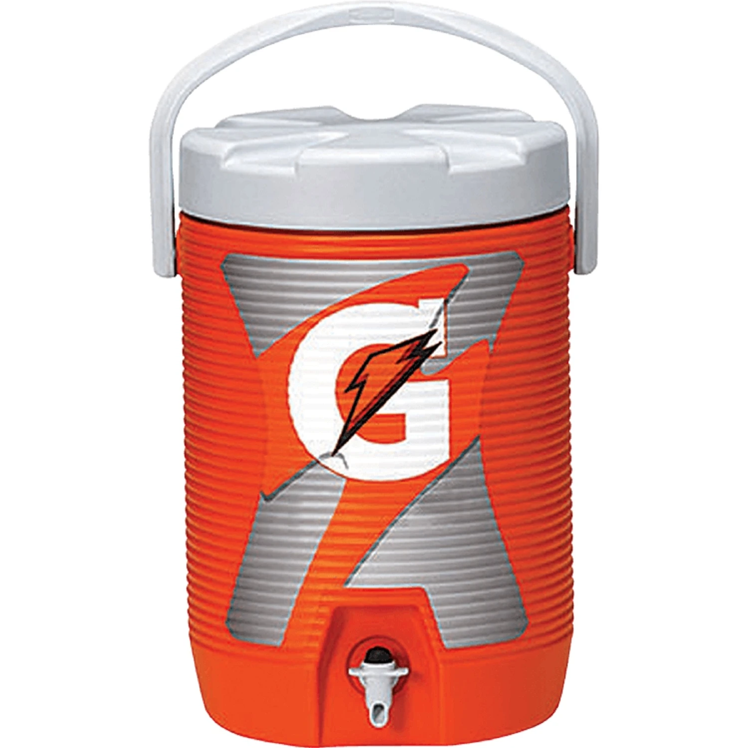 3-Gallon Water Cooler with Quick-Flow Faucet, Screw-On Lid, and Handles