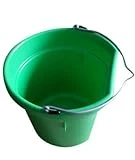 Utility Bucket Flat Sided Lime Green Resin 20 Quart Capacity