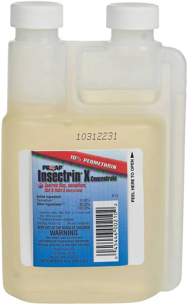 Prozap Insectrin X Livestock Insecticide Concentrate, 32 Ounce Quart