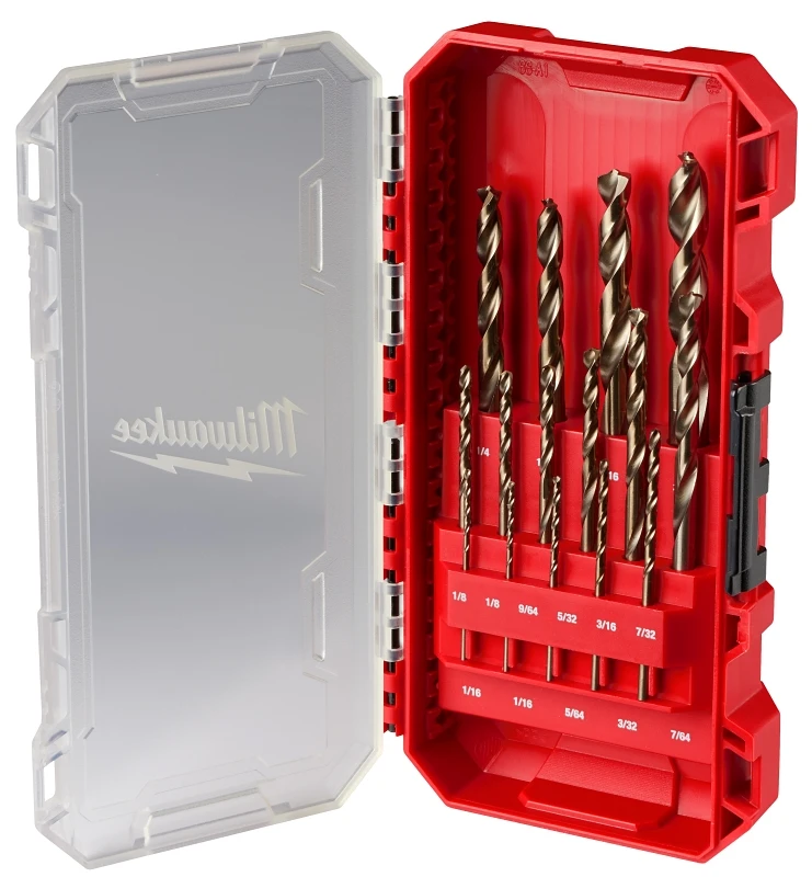 Milwaukee RED HELIX Cobalt Drill Bit Set (15-Piece)
