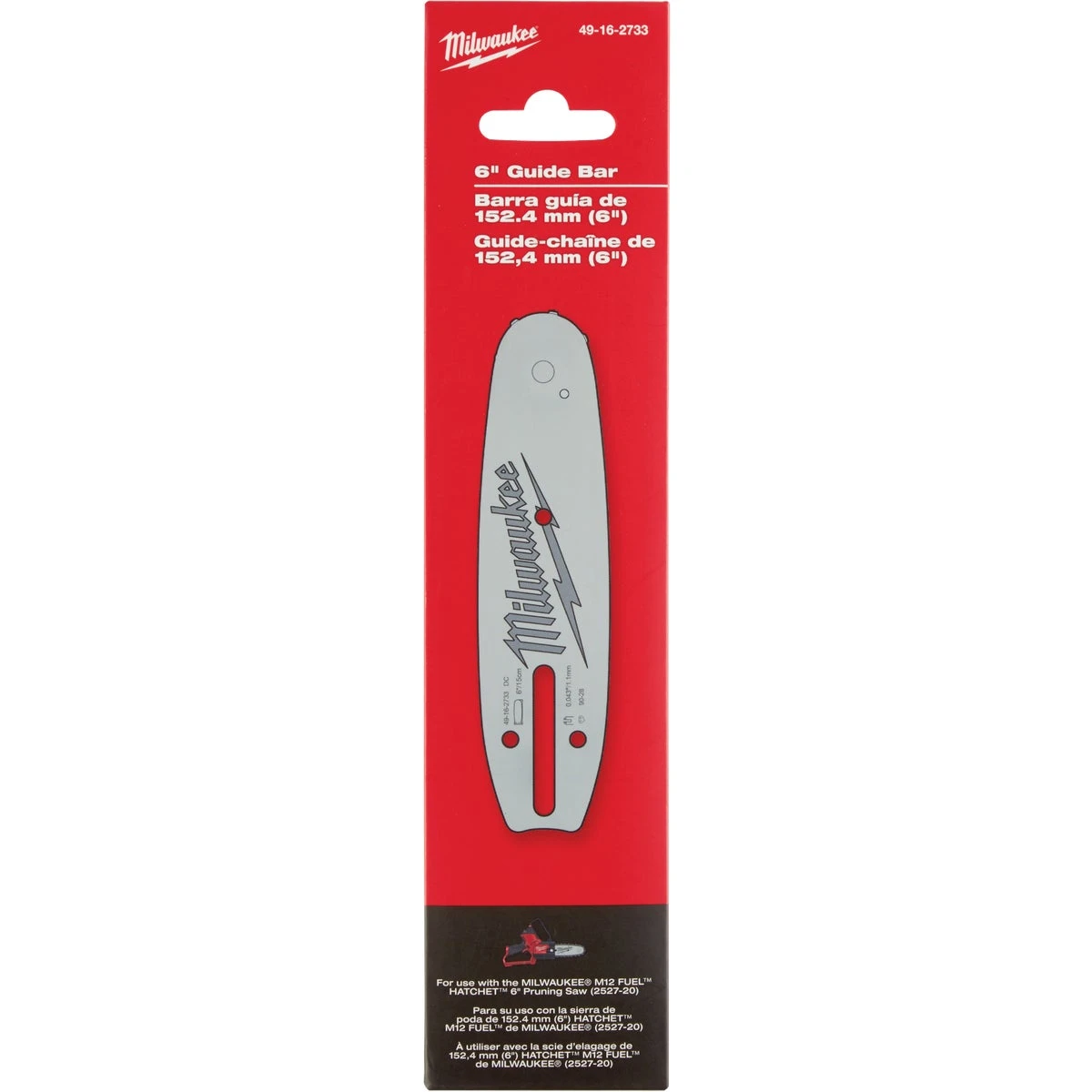 6 In. Chainsaw Guide Bar For M12 Fuel Hatchet Model 2527-20
