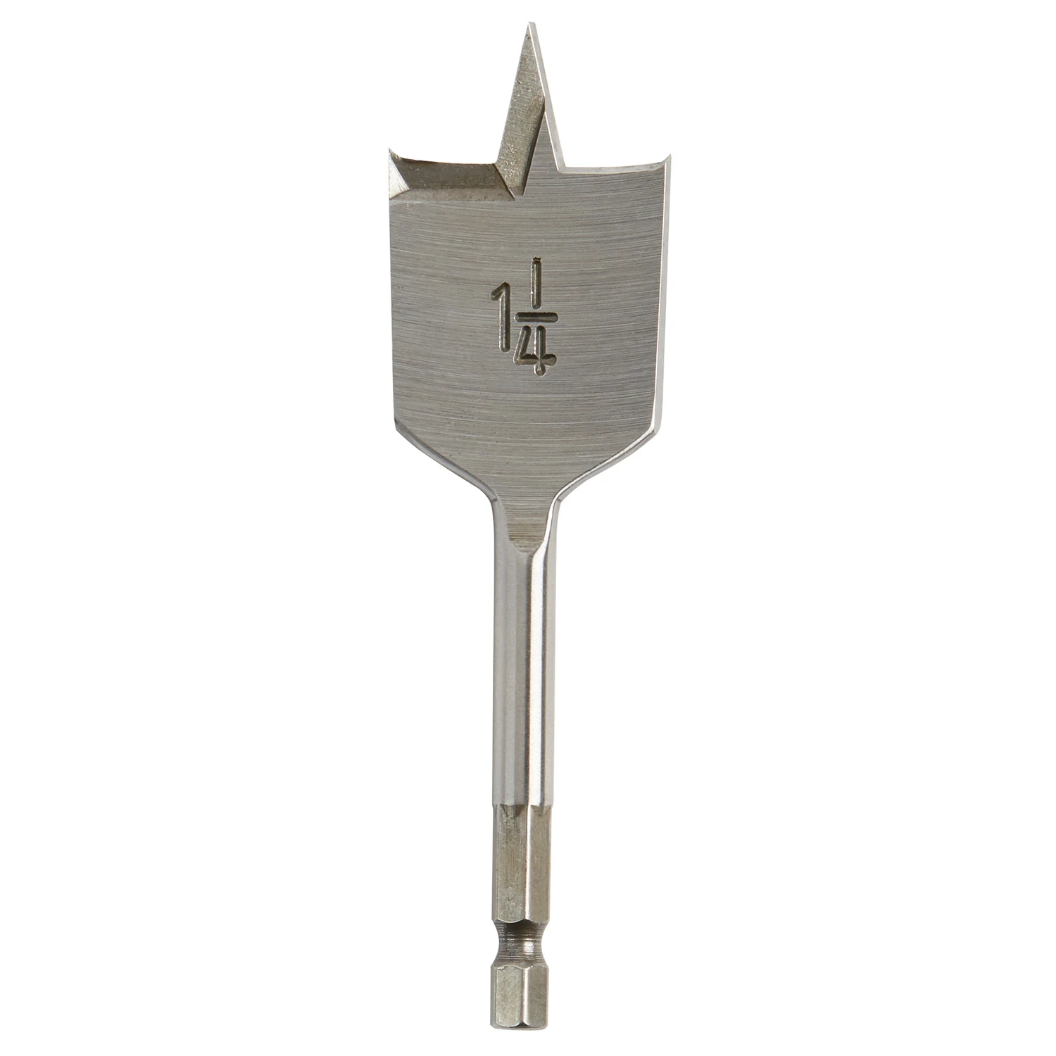 1-1/4 In. X 4-1/2 In. Flat Boring Auger Bit, High Carbon Steel