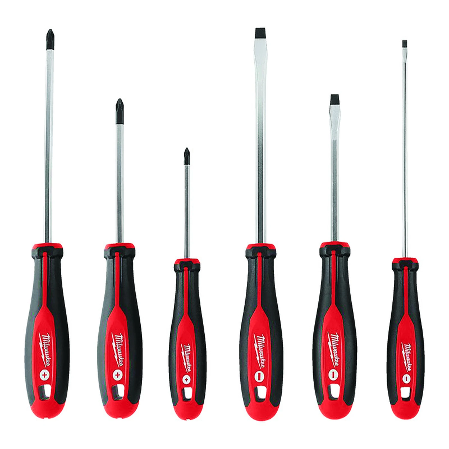 6-piece Slotted & Phillips Screwdriver Set With Magnetic Tips