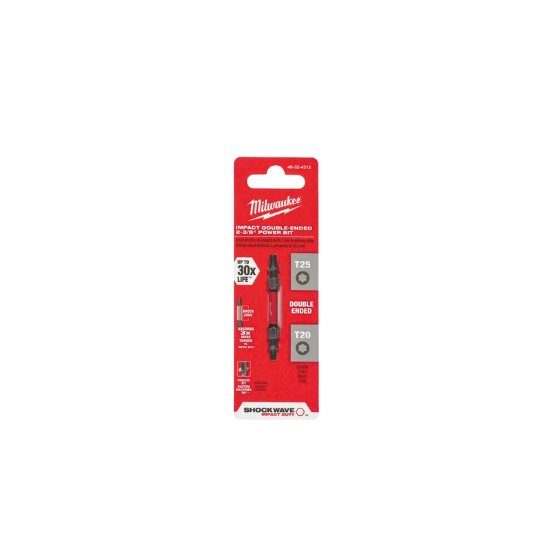 Shockwave T20/t25 Impact Double-end Screwdriver Bit 2-3/8 In.
