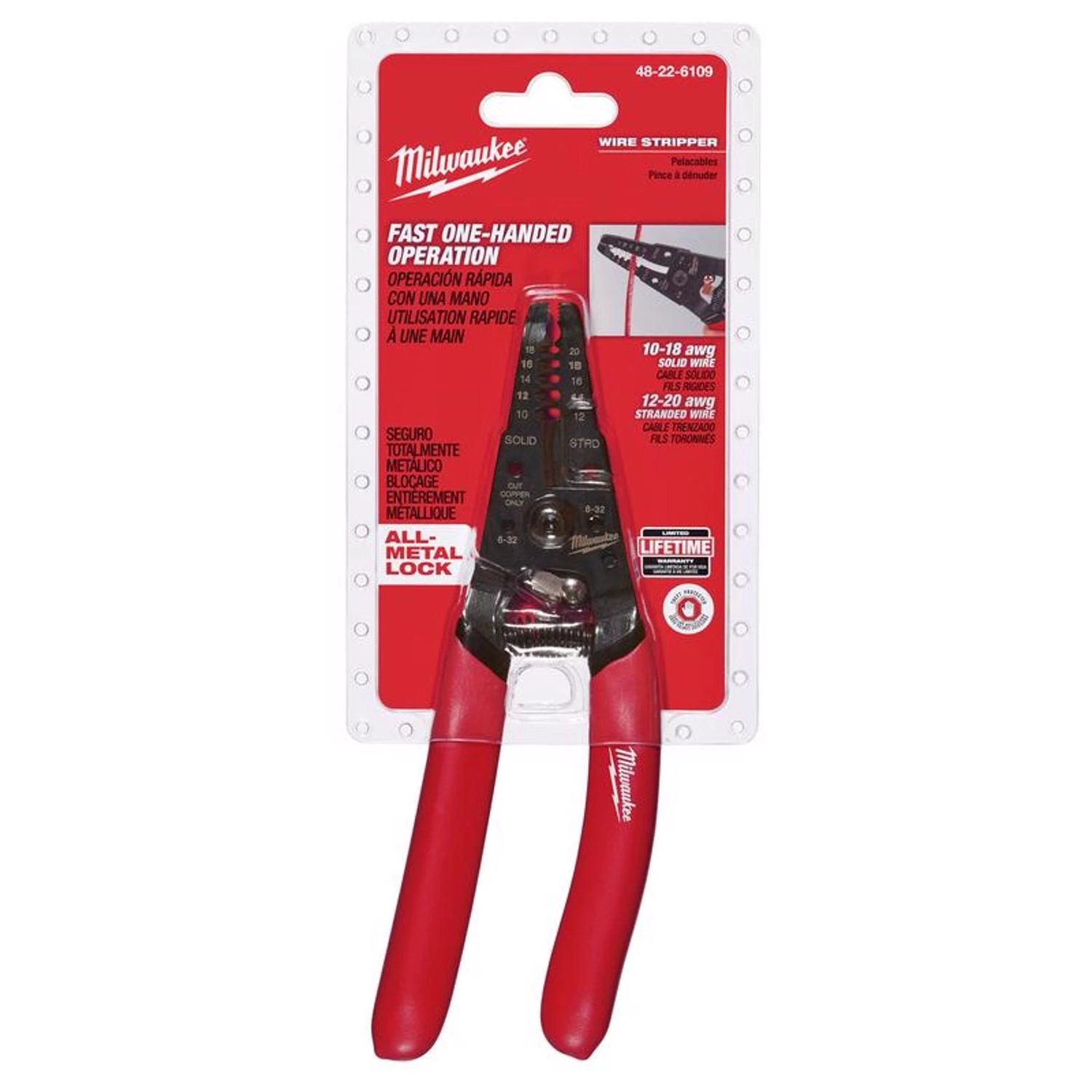 Wire Stripper/Cutter for Solid & Stranded Wire