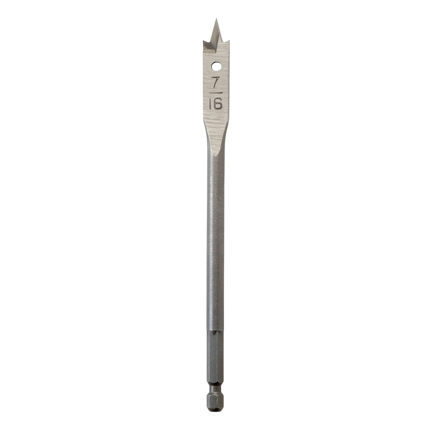 7/16 In. X 6 In. High Carbon Steel Spade Bit With Hex Shank