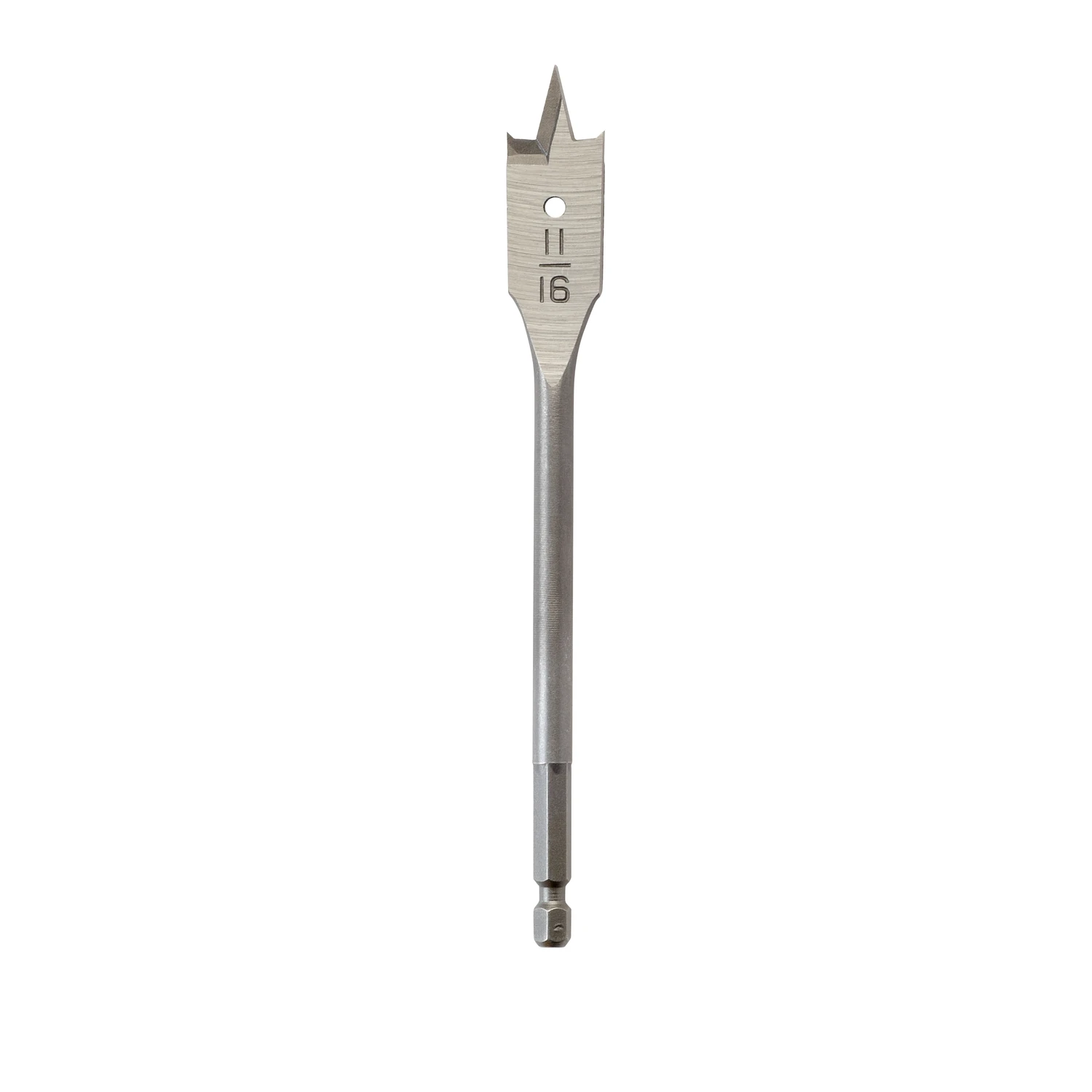 11/16 In. X 6 In. Flat Boring Spade Bit - High Carbon Steel