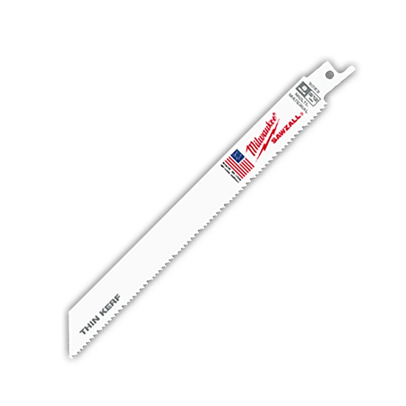 Sawzall Wood-Cut Reciprocating Saw Blade, Bi-Metal, 8/12 TPI, 8 In.
