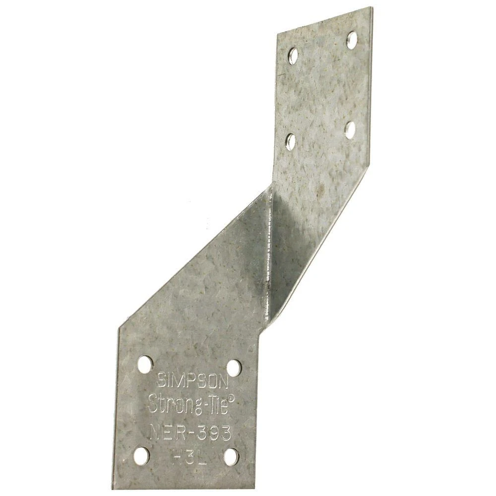 Hurricane Tie ZMAX Coated 18 Gauge Steel 0.131 Inch by 2.5 Inch