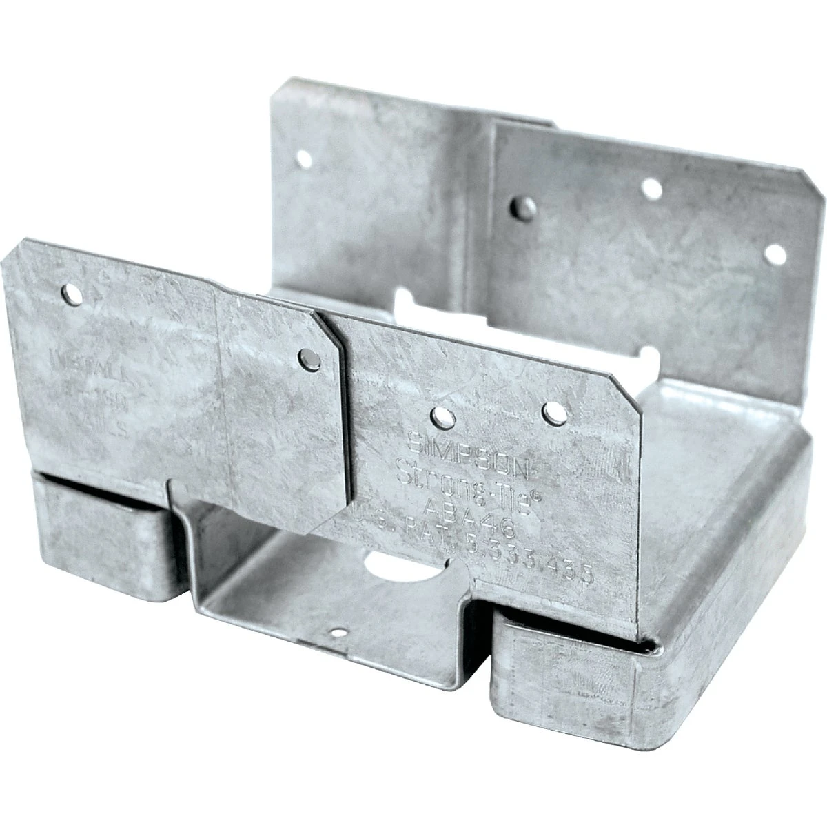 4 In. X 6 In. 14 Ga Z-max Aba Adjustable Post Base