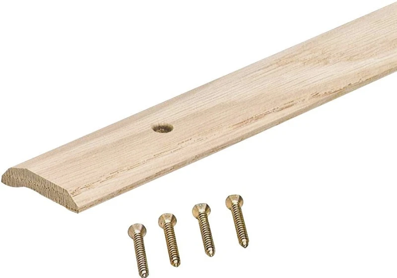 Unfinished Hardwood Carpet Trim Bar 1-7/16 In. X 6 Ft. For Smooth Transitions