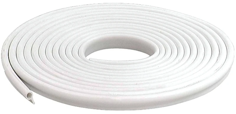 1/2 In. X 17 Ft. White Vinyl Gasket Weatherstrip For Doors And Windows