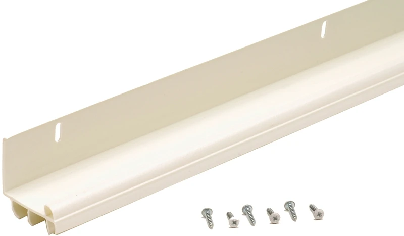 White L-Shape Replacement Door Bottom Seal, 36 Inches Length
