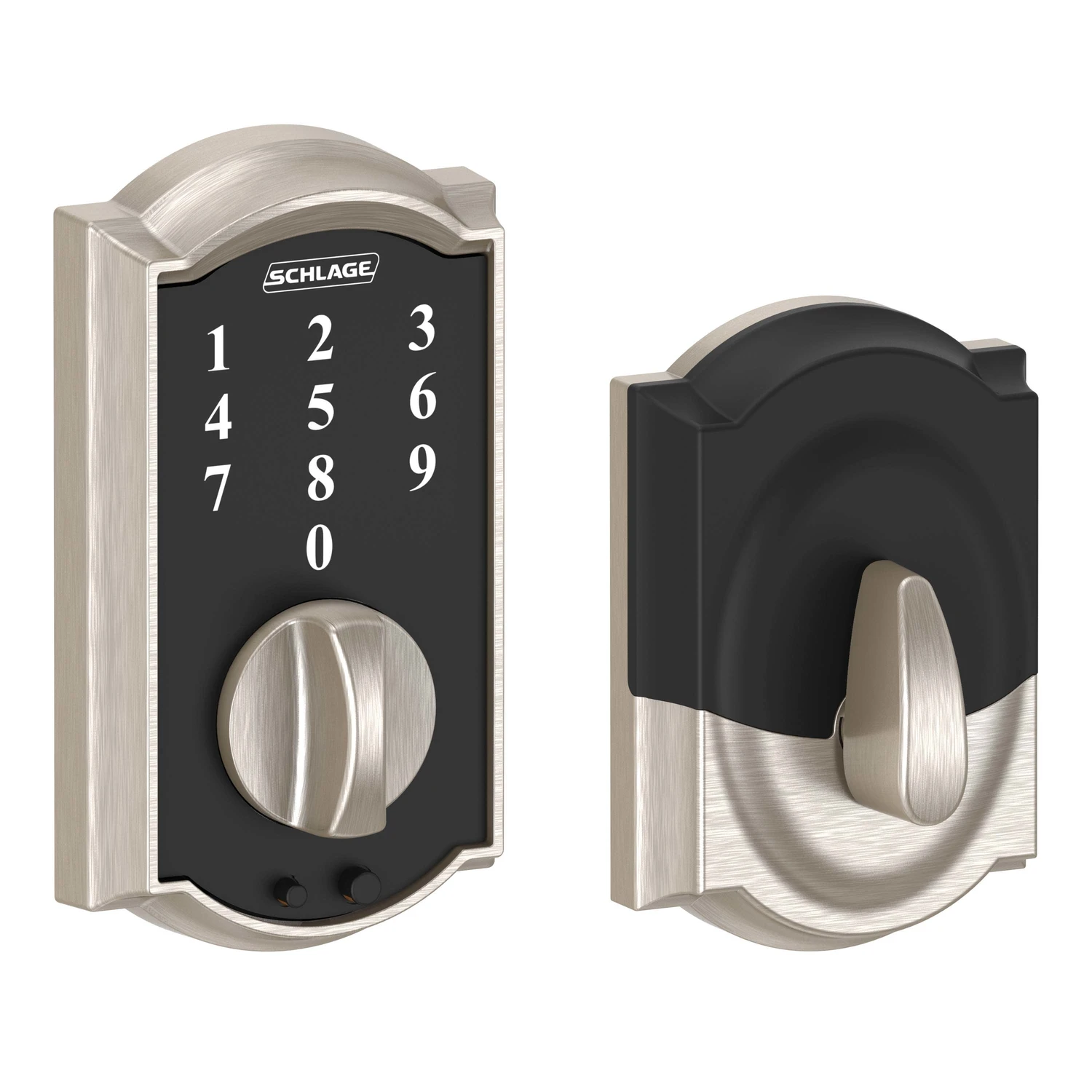 Camelot Touchscreen Satin Nickel Electronic Deadbolt - Model Be375vcam619
