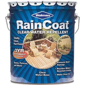 Raincoat Flat Clear 5 Gallon Water-based Wood Protector And Waterproofer
